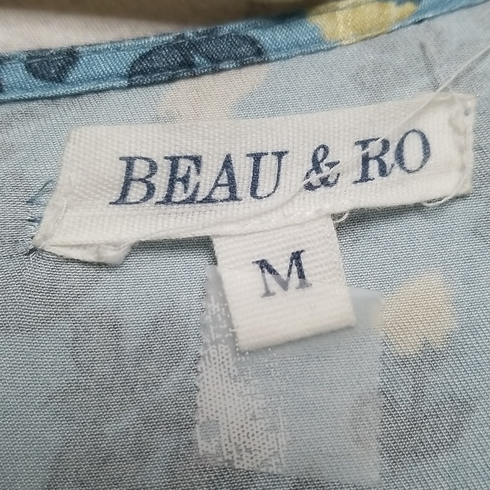 Beau & Ro womens Maxi dress size Medium back zipper w/side pockets EUC - Picture 3 of 3